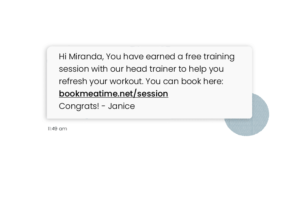 Offering an exclusive perk via SMS