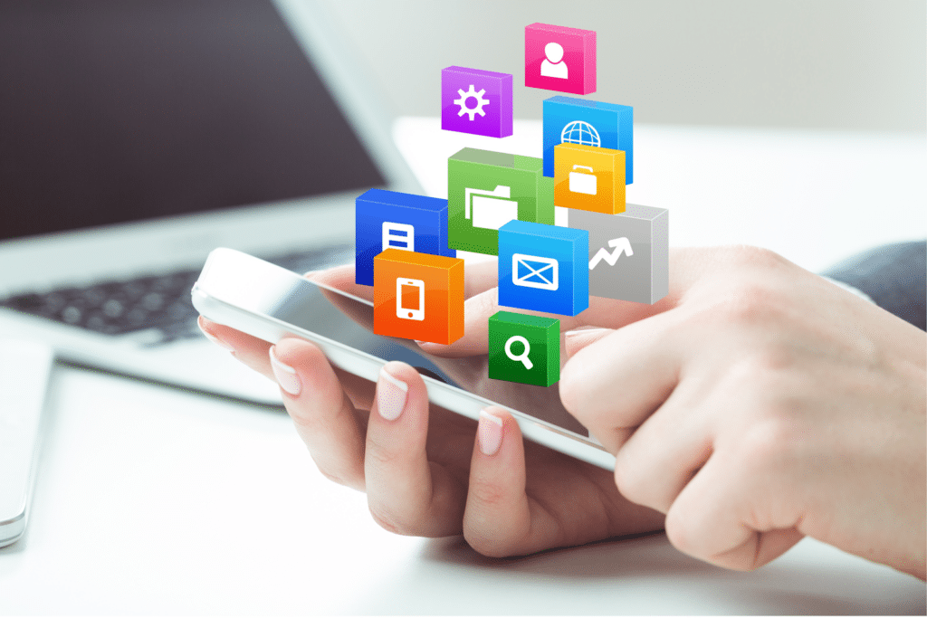 a person receiving SMS and MMS messages