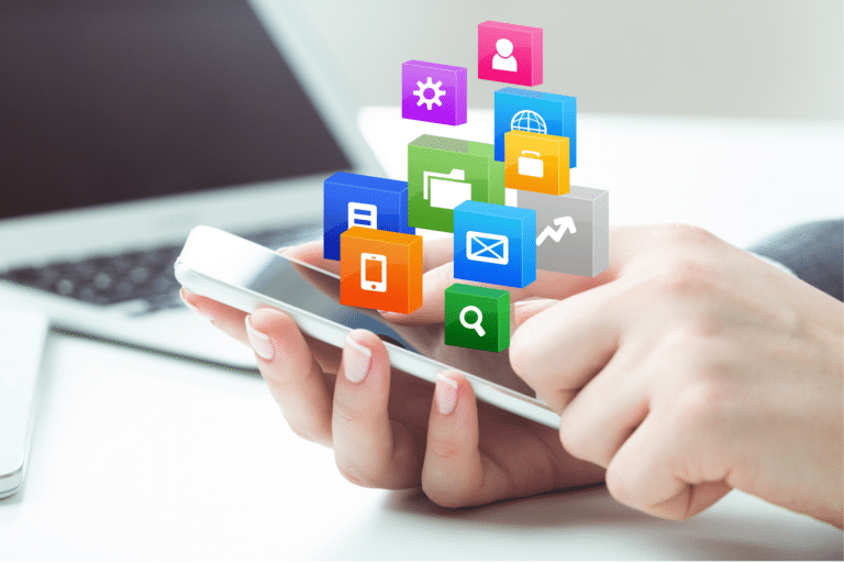 a person receiving SMS and MMS messages