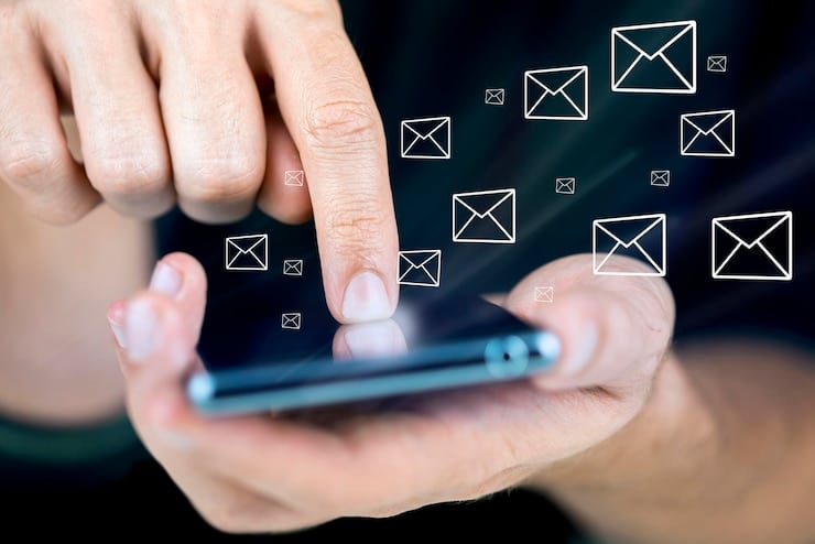 person sending text messages