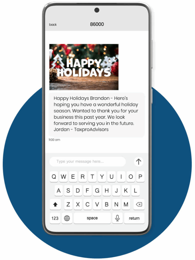 SMS holiday greetings